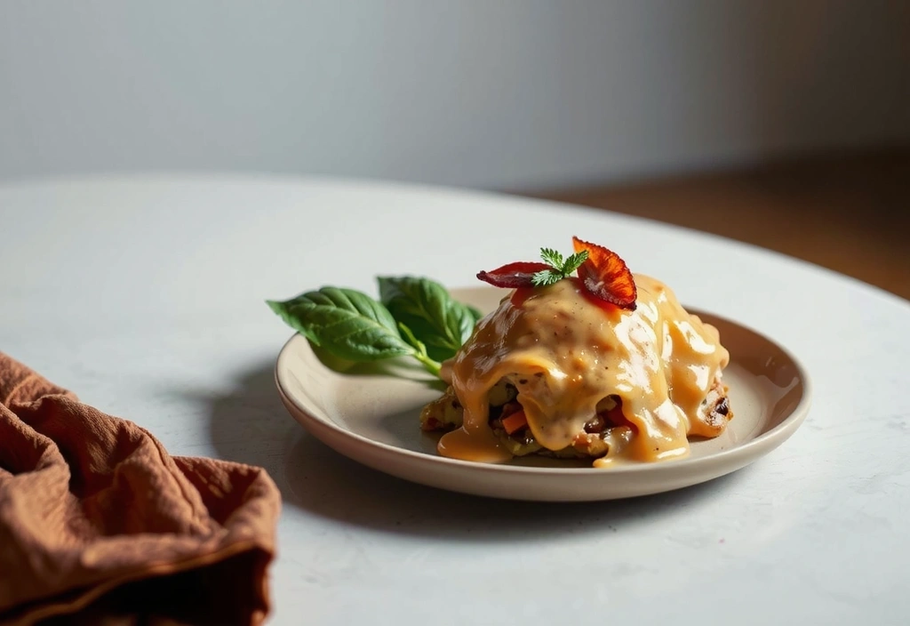 Immagine astratta che rappresenta l'equilibrio e la mindfulness nel cibo